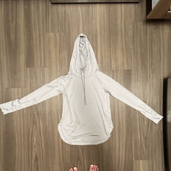 Athleta Uptempo Hoodie Sweatshirt in Norwegian Grey - Picture 12 of 12